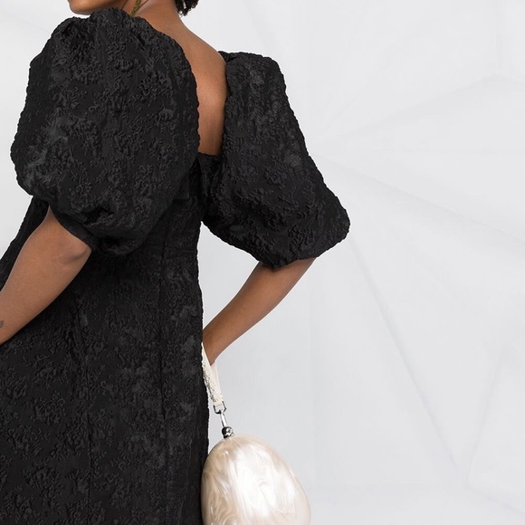 NWT Simone Rocha Puff Sleeve Bustier Dress w/Jacquard Detail - Picture 8 of 11